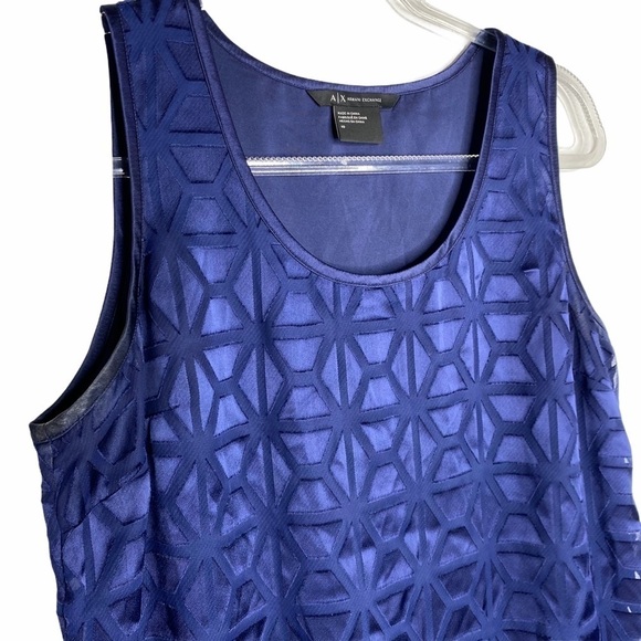 A/X Armani Exchange Blue Tank Shift dress - Picture 2 of 14